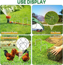 60 Pack 6 Inch Garden Stakes - Sturdy Landscape Staples with Metal Tarp Pins, Lawn Ground Stakes, Tent Stakes, and Yard Staples for Anchoring Sod, Landscape Fabric, and Irrigation Tubing by GreenHaven Gardens