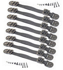 Boxiki kids Furniture Straps - Anti Tip Strap for Baby Proofing & Child Safety - 8 Pack of Adjustable Wall Straps and TV Straps - Fixings to Anchor Shelves & Cabinets(Black) by TinyTreasures Baby Boutique