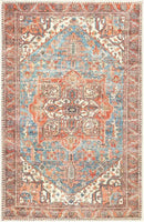 Keen Home Design 2x3 Rug - Machine Washable Entry Rug with Non-Slip Backing, Ideal for Enteryway, Kitchen, Bathroom, Laundry Room - Vintage, Easy Clean, Durable, Low Pile Rug - (2' x 3') by CozyNest Decor