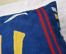 Kandinsky Abstract Pillow Cover - Blue | Modern Throw Pillows | Contemporary Chair Pillow | Modern Farmhouse Pillows | Modern Couch Pillow | Needlepoint Accent Cushion | Size 18x18 by CozyNest Decor