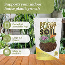 Indoor Plant Soil Premium All Purpose Blend | Large 2.2 Quarts | Ready to Use for Indoor Container and Houseplants | Peat, Coco Coir, Perlite, Dolomite | Made in USA by GreenHaven Gardens