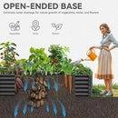YITAHOME 6x3x1.5ft Large Raised Garden Bed Kit, Galvanized Metal Planter Box with Gloves, Ground Nails, Support Rod, Outdoor Above Ground Planters for Plants Vegetables Flowers, Black by GreenHaven Gardens