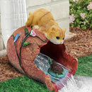 Cat Statue 3" x 4" Gutter Downspout Splash Block, Outdoor Garden Animal Decor Sculpture, Decorative Gutter Extension Diverter, UV-Resistant, Perfect for Garden Rain Downspout Diverter by GreenHaven Gardens