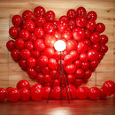 JOYIN 150 Pcs Red Balloons, Different Sizes 18 12 10 5 Inch Red Latex Balloon Arch Kit with Instruction for Birthday Party Decoration Graduation Wedding Holiday by TinyTreasures Baby Boutique