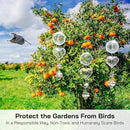 Bird Deterrents for Outside, Reflective 3D Stainless Steel Wind Spinners, Garden Decor, Bird Scare Devices to Keep Woodpeckers, Pigeons Away from Your House, Patio, Orchards by GreenHaven Gardens
