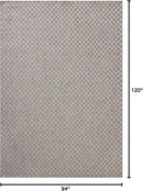 Loloi Amber Lewis Topanga Collection TOP-02 Natural/Silver 7'-10" x 10' Indoor/Outdoor Area Rug by CozyNest Decor