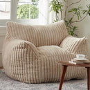 Giant Bean Bag Chairs for Adults with Filling Plush Fluffy Bean Bag Chairs for Teens with Armrests Comfy BeanBag Lazy Couch Sofa Chair for Bedroom Living Room Reading by CozyNest Decor