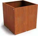 DIY CARTEL Corten Steel Cube Outdoor Planter Box, Rustic & Modern Farmhouse Design, Large Raised Metal Garden Bed for Commercial & Residential Use (12in x 12in) by GreenHaven Gardens