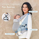 Momcozy Breathable Mesh Baby Carrier, Ergonomic and Lightweight Infant Carrier for 3-24 Months with Enhanced Lumbar Support, All Day Comfort for Hands-Free Parenting, Air Mesh-Grey by TinyTreasures Baby Boutique