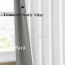 RAIN CITY White Blackout Curtains 102 Inches Long Modern Classic Back Tab Pleated Look Window Drapes for Bedroom Living Room 2 Panels 50x102 by CozyNest Decor