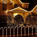 26" Christmas Decorations Outside Candy Cane Lights, Set of 10 Pack Landscape Path Lights for Yard Patio Garden Walkway Festival Holiday, Red & Green by GreenHaven Gardens