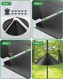 19 Inch Metal Squirrel Baffle for Bird Feeder Pole, Squirrel Proof for Hanging Bird Feeder, Outdoor Cover for Rain, Rust Proof Chew Proof Heavy, 1 Pack by GreenHaven Gardens