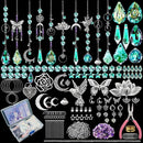 10 Sets DIY Suncatchers 420pcs Sun Catchers Making Supplies Kit Crafts for Adults Hanging Prism Sun Catcher with Crystals Rainbow Maker for Indoor Window Home Wedding Garden Spring Decor (hummingbird) by GreenHaven Gardens