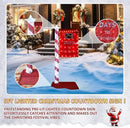 5FT Lighted Christmas Countdown Sign, Remote Control Available Within 0-60 Days, Holiday Countdown Sign Decor with 125 LED Lights, Freestanding Glittered Holiday Display for Outdoor, Indoor by CozyNest Decor