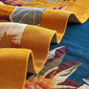 Boho Throw Blanket for Couch Sofa Bed, 100% Cotton Woven Quilt with Tassel 60”x80”, Super Soft Muslin Blanket with Floral Printed, Decorative Reversible Bed Blanket/Cover for All Seasons by CozyNest Decor