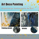 Waterfall Hand Painted Wall Art for Living Room - Mountains Wall Art for Office Decor - Landscape Big Wall Art for Living Room Size 29" x 59" by CozyNest Decor