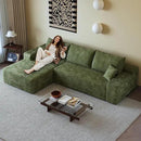 108" Sectional Couches for Living Room Modern Modular Sofa with L-Shape Couchs Upholstered Boneless Couch Deep Seat Sectional Couch with Chaise (Green, Left Facing Chaise+2Seaters) by CozyNest Decor
