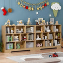 Book Shelf, 10 Cubes Storage Organizer, 3-Tier Open Shelf Wooden Bookcase, Freestanding Wooden Bookshelf Cube Shelf for Bedroom, Living Room by CozyNest Decor