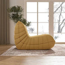 Bean Bag Chair, Memory Foam Bean Bag Sofa Large Bean Bag Chair for Adults, Bean Bag Chairs for Teens with High Density Comfortable Foam, Bean Bag for Living Room, Bedroom (Yellow) by CozyNest Decor