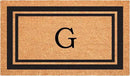 Calloway Mills 152963048G Black Border 30" x 48" Monogram Doormat Letter (G) by CozyNest Decor