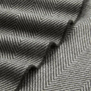 Amazon Basics Cozy Room Décor Throw Blanket, Lightweight, Recycled Polyester, Dark Gray and Light Gray Herringbone, 50"x 60" by CozyNest Decor