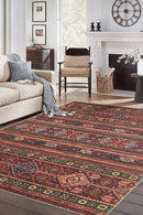 Keen Home Design 8x10 Rug - Machine Washable Area Rug with Non-Slip Backing, Ideal for Living Room, Dining Room, Bedroom - Vintage, Easy Clean, Durable, Low Pile Rug - (8' x 10') by CozyNest Decor