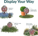 Sunnydaze 10-Inch Solar Gazing Ball for Garden - Glass Outdoor Gazing Globe - Summer Trellis - Set of 2 by CozyNest Decor