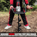 JACKCHEN 1500W Electric Post-Hole Digger with 6-Inch Auger Bit, Earth Auger Drill, Auger Bit Earth Auger, Ideal for Post Hole Digging, Drilling, Tree Planting, Red by GreenHaven Gardens