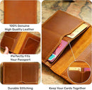 HIFA Leather Passport Holder, Handmade Passport Cover with Card and Ticket Slot - Genuine Leather, Elegant Design, Easy Access - Passport Case, Passport Wallet, Passport Holder by TinyTreasures Baby Boutique