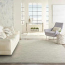 Nourison Home Positano 9' x 12' Light Grey Modern Indoor/Outdoor Rug Polypropylene by CozyNest Decor