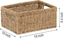 CENBOSS Wicker Baskets (Large, Seagrass, 1PC) Rattan Storage Baskets for Shelves, Woven Seagrass Holder by CozyNest Decor