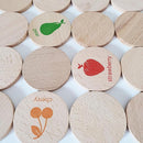 bee smart Wooden Memory Game - Matching Memory Game for Kids 3 and Up, 16Pcs | Educational Toy for Preschool Toddlers Board Games (Fruits) by TinyTreasures Baby Boutique