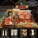 KNONEW Outdoor Christmas Lights 300 LED 99ft String Lights 8 Modes & Time Memory Fairy Light Plug in Waterproof LED String Lights for Xmas Yard Tree Wedding(Multicolor) by GreenHaven Gardens