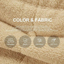 Bean Bag Chairs for Adults Giant Bean Bag Chair Memory Foam BeanBag Chair Big Bean Bag Sofa with Filler Faux Fur Fireside Beanbags Lazy Sofa for Living Room Bedroom Dorm Office (Khaki Teddy) by CozyNest Decor