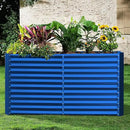 Land Guard 8x4x3ft Rectangular Galvanized Raised Garden Beds, Large-Capacity Metal Planter Box Outdoor, Durable Deep Raised Garden Bed 3ft Tall, Raised Beds for Gardening Vegetables, Royal Blue by CozyNest Decor