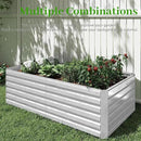 8x4x2 ft Outdoor Raised Garden Bed, Large Metal Planter Raised Beds, Planters for Outdoor Plants for Vegetables, Flowers, Herbs, Fruits, and Succulents.(2 Pcs) by CozyNest Decor