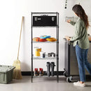 Amazon Basics 5-Shelf Multipurpose Adjustable Sturdy Steel Storage Shelving Unit, Easy Assembly, 13.4" D x 23.2"W x 60"H, Black by CozyNest Decor
