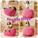 Bean Bag Chairs Teardrop Bean Bag Chair Beanbag Chair with Memory Foam Filled Machine Washable Cover for Living Room, Bedroom (Small,Pink) by TinyTreasures Baby Boutique