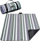 HX&OD Outdoor Picnic Blanket Extra Large, 80''*80' Waterproof Picnic Mat with Stakes Foldable Camping Blanket Portable with Carry Strap for Beach Mat (Green, 80''*80'') by TinyTreasures Baby Boutique