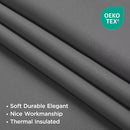 Joydeco Blackout Curtains 96 Inches Long, Thermal Insulated Black Out Curtains 2 Panels Set for Bedroom, Room Darkening Drapes for Living Room Window (W52 x L96 Inch, Light Grey) by TinyTreasures Baby Boutique