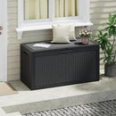 NUNU LAB 102 Gallon Large Waterproof Resin Deck Box, Lockable Outdoor Storage Box with Gas Lift, Patio Cushions, Garden Tools, Pool Supplies, Indoor Outdoor Storage Container, Black by GreenHaven Gardens