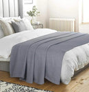 Elvana Home 100% Cotton Bed Blanket, Breathable Bed Blanket King Size, Cotton Thermal Blankets King, Perfect for Layering Any Bed for All Season, Charcoal Grey by CozyNest Decor