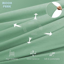 MOON PARK Pregnancy Pillows for Sleeping - U Shaped Full Body Maternity Pillow with Removable Cover - Support for Back, Legs, Belly, HIPS - 57 Inch - Green - Cooling Cover by TinyTreasures Baby Boutique