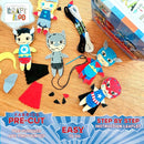 Superhero Sewing Kits for Little Kids 5 Easy Projects for Children Beginners Sewing kit Kid Crafts Make Your Own Felt Pillow Plush Craft Kit My First Sewing Kit Learn to Sew Kit by TinyTreasures Baby Boutique