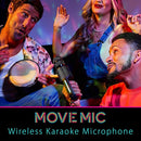 Move Mic by Singing Machine – Bluetooth Karaoke Microphone & Speaker with LED Lights, 22 Voice FX & Rechargeable Battery – Portable Mic for Dorm Parties, Family Fun, Kids, and Teens by TinyTreasures Baby Boutique