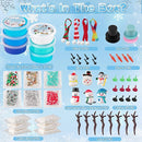 LAWOHO Slime Build a Snowman Kit, Snowman Christmas Crafts for Kids, Stocking stuffersfor Kids Christmas Crafts Xmas Gift by TinyTreasures Baby Boutique