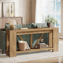 Tribesigns 70.9" Extra Long Entry Table, Farmhouse Wood Console Table with Storage, Modern Accent Sofa Table Behind Couch Foyer Tables for Entryway, Living Room, Entrance, Light Brown by CozyNest Decor