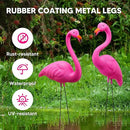 JOYIN 10 Pack Small Yard Flamingos Ornament Stakes, Mini Pink Flamingo Yard Decorations, Mini Lawn Plastic Flamingo Statue with Rubber Coating Metal Legs for Outdoor, Garden, Luau Party Gift (3-10IN) by GreenHaven Gardens