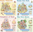 DIY 3D Sticker Scene，8 Sets Pack（600+） Large-Sized, Reusable Sticker Book, Cute Sets for Free Combination, Waterproof for Anywhere, Crafts Party Favors Birthday Gift by TinyTreasures Baby Boutique