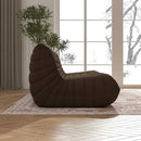 Big Bean Bag Chairs for Adults, 3 Seater Large Bean Bag Chair Sofa, Fireside Chair Lazy Sofa Chair with High Density Comfortable Foam, Modern Bean Bag for Living Room, Bedroom, Office (Coffee) by CozyNest Decor